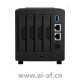 Synology 群晖 DS419slim 网络存储服务器 4盘位 512MB内存 迷你桌上型NAS