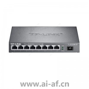 TP-LINK TL-FC218B-20 光纤收发器千兆上联单模单纤1SC 8FE 20KM