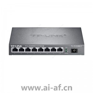 TP-LINK TL-FC218B-3 光纤收发器千兆上联单模单纤1SC 8FE 3KM