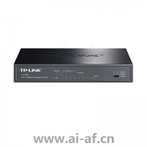 TP-LINK TL-SF1008P 8口百兆非网管PoE交换机 4FE 4PoE 57W 铁壳