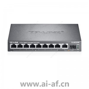 TP-LINK TL-SG1210P 10口千兆非网管PoE交换机 1GE 1SFP 8PoE 54W