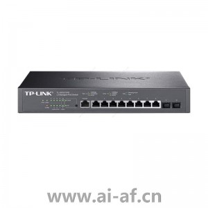 TP-LINK TL-SG5210PE 10口千兆三层网管PoE交换机 2SFP 8PoE 116W