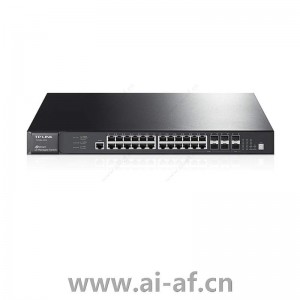 TP-LINK TL-SG6428Q 可堆叠三层网管交换机 24GE 4SFP 2SFP+