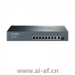 TP-LINK TL-SL1210PE千兆上联非网管PoE交换机1GE 1SFP 8PoE 124W