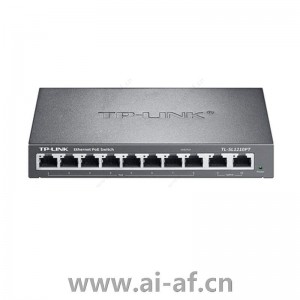 TP-LINK TL-SL1210PT千兆上联非网管PoE交换机2GE 1SFP 8PoE 124W