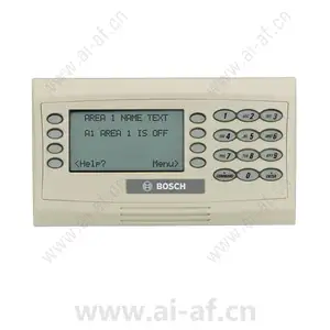 Bosch D1260 D1260 Series LCD Keypads LCD text keypad soft keys off-white SDI F.01U.382.215