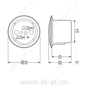 博世 Bosch LBC3080/01 LBC3080/x1 防火罩 金属防火罩 F.01U.007.651