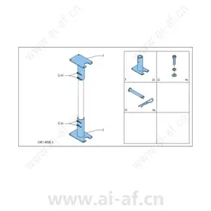 博世 Bosch LM1-MSB-1 支架适配器套件适用于 LS1-OC100E-1 F.01U.215.019