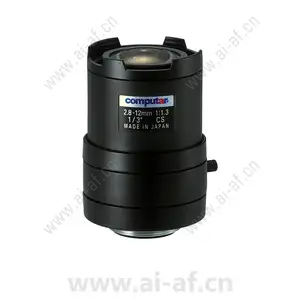 康标达 Computar T4Z2813CS 1/3英寸 2.8-12mm F1.3 变焦手动光圈(CS接口)