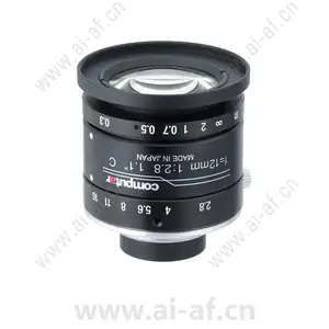 康标达 Computar V1228-MPY2 1200万像素 1.1英寸 12mm F2.8 3.45um 超低失真镜头(C接口)