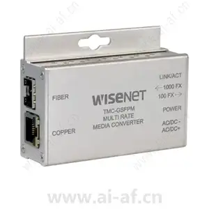 Samsung Hanwha TMC-GSFPPOEM Mini-Size 1Gbps Ethernet Media Converter