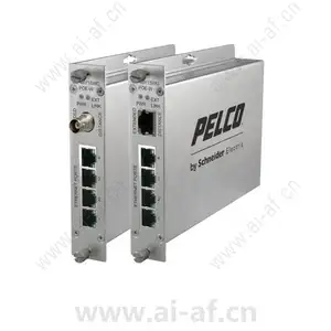 派尔高 Pelco EC-4BY1SWUPOE-W EthernetConnect 4 端口自管理 POE 交换机通道 None