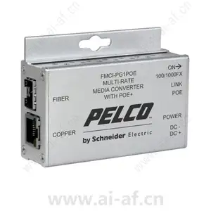 Pelco FMCI-PF1POE Single Channel 100 Mbps Media Converter Power Over Ethernet None