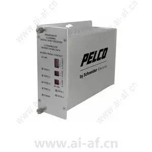 派尔高 Pelco FTV40D2S1ST 4 通道 ST 视频光纤发射器双向 None