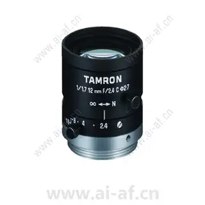 腾龙 TAMRON M117FM12-RG 1/1.7英寸 12mm 2.4-16 手动光圈坚固机器视觉镜头 C接口