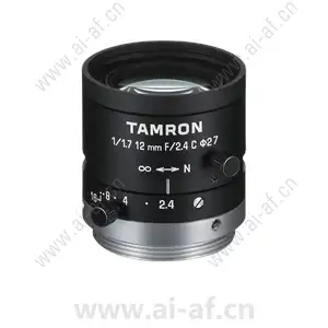 腾龙 TAMRON M117FM12 1/1.7英寸 12mm F/2.4-16 手动光圈 工业镜头 机器视觉镜头 C接口