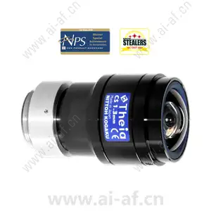 Theia SY125M 1.3mm ultra wide low distortion 5 MP Day only 1/2.5 inch format Manual iris CS mount lens